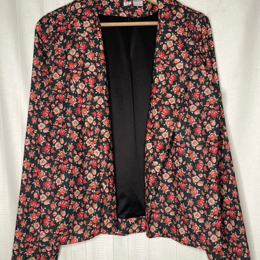 Love on a Hanger Black Floral Blazer